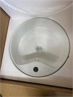 18” Bathroom Vessel Sink  White