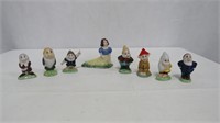 Vintage Set Porcelain Snow White & 7 Dwarfs