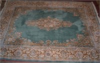 Approx. 9'8"x14 hand woven Persian Kerman carpet
