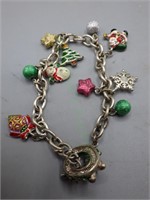 Christmas theme charm bracelet