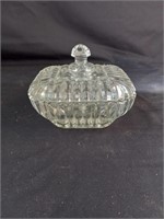Heavy Ribbed Square Candy Dish