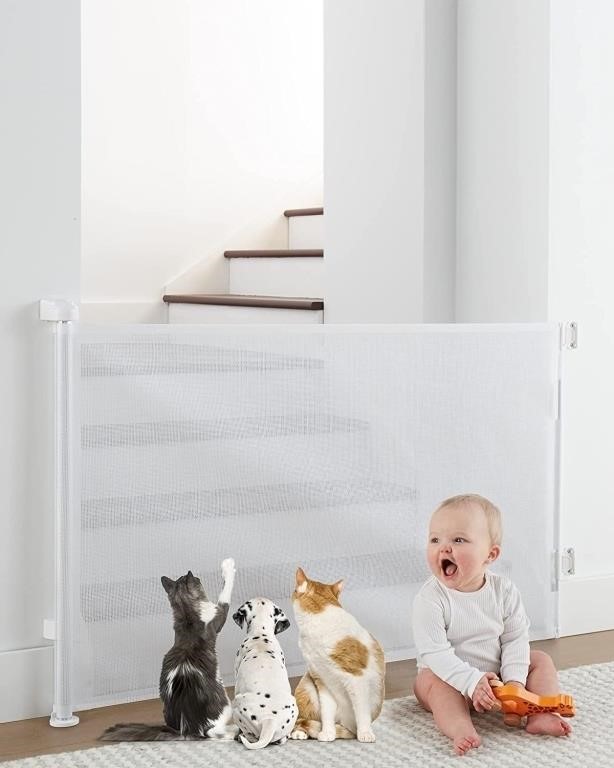 TE9047  Cumbor Retractable Baby Gates for Stairs