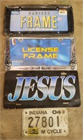 Lot of Various License Plates & Frames