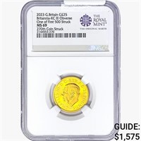 2023 G.Britain Â£25 1/4oz. Gold 270th NGC MS69