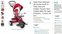 B3042 Radio Flyer Kids and Toddler Tricycle