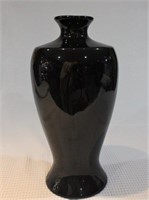 obsidian black flower vase
