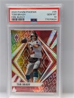 2020 Tom Brady Panini Phoenix Fire Burst PSA 10