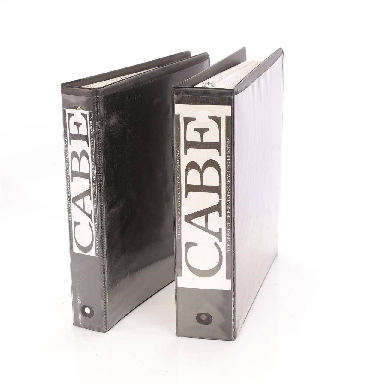 THE CABE BICYCLE MAGAZINES BINDERS X2