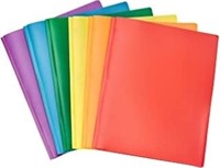 Heavy Duty Plastic Folders with 2 Pockets for