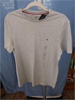 TOMMY HILFIGER T-Shirt, Ash Gray, Size S