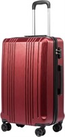 Coolife Luggage Suitcase PC+ABS with TSA Lock Spin