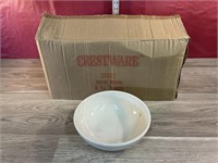 Case of DOver White 8 1/4" Bowls