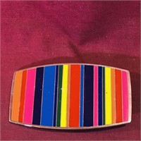 Enamelled Colors Belt Buckle