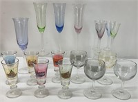 Asst Colored Glassware