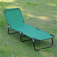 3-Position Adjustable Backrest Chaise Chair Lounge