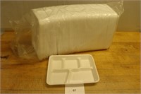 Styrofoam divided food trays