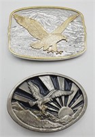 (NO) Bald Eagle Belt Buckles (2-1/4" × 3-1/4" and