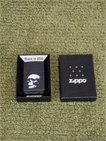 ZIPPO SKULL DESIGN LIGHTER, MINT IN THE BOX,