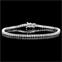 18k White Gold 4.00ct Diamond Bracelet