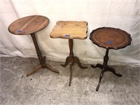 3 Small Wooden Side Table/Stands
