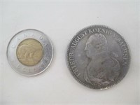 Pièce de monnaie 1825 MARK allemand (reproduction)