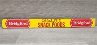 Vintage 14" Bridgford Snack Foods Metal Sign (11)