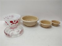 lot of bowls - canadian pottery, etc.