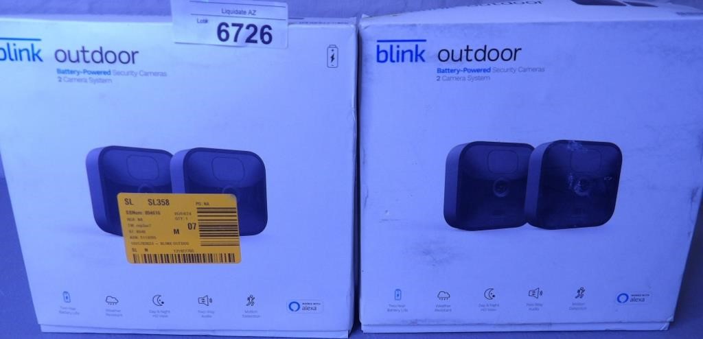 2x Blink Out Door 2 Security Cameras
