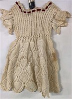 VINTAGE CHILDS CROCHET DRESS. SOME STAINING.