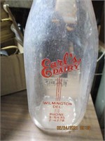 Earl' Dairy Qt. Milk Bottle-Wilmington, Del.