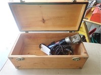 Sunbeam Elec. Cow Clippers In Wooden Box -