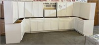 16 Pc Arcadia White Kitchen Cabinet Set