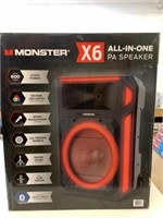 New Monster X6 All in One PA Speaker w/Tripod
