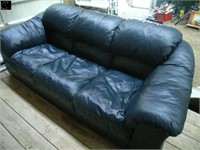 Leather sofa & loveseat