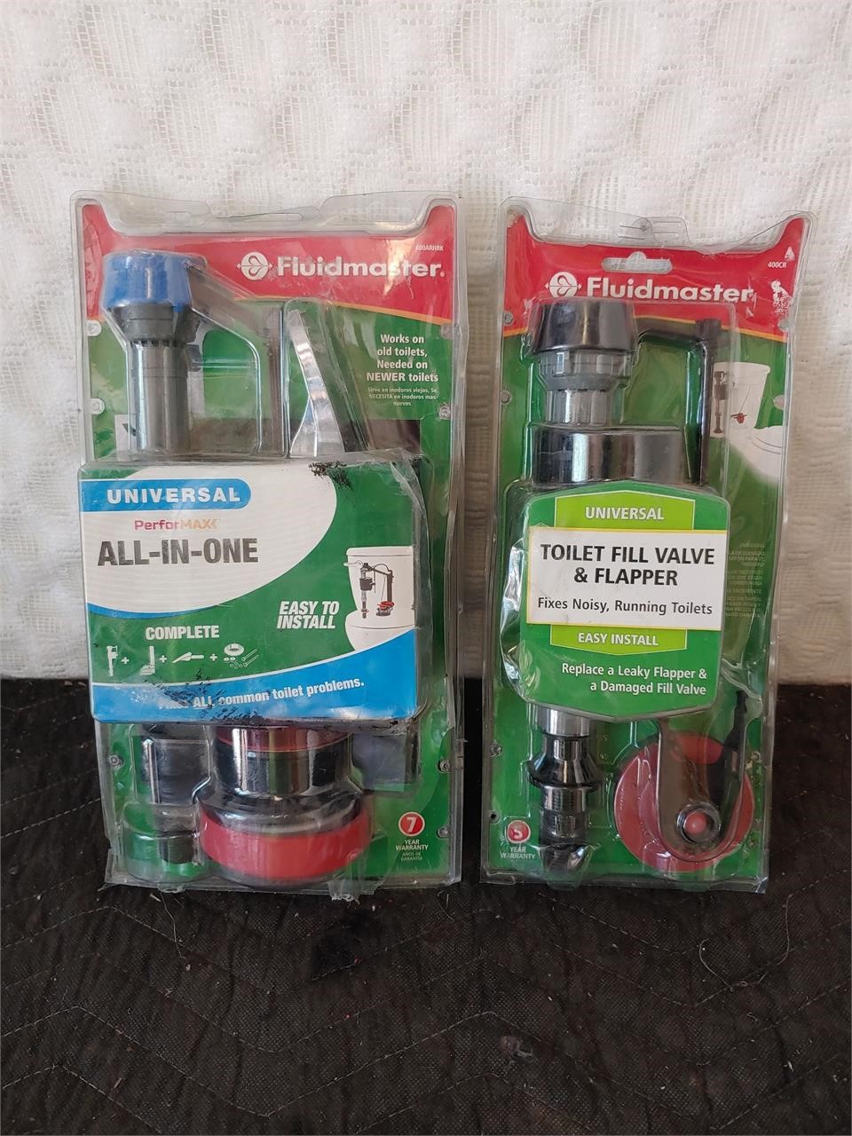 Pair of fluidmaster Toilet fill valves kits