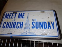 METAL LIC PLATE - CHURCH