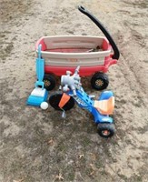 Little Tikes wagon/ child's 3 wheel trike/more