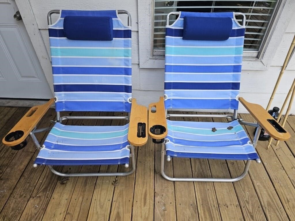 (2) Beach Chairs