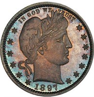 25C 1897 PCGS PR66