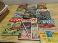 (9)Vintage Popular science magazines.