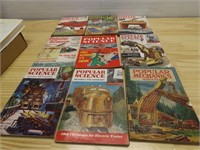 (9)Vintage Popular science magazines.