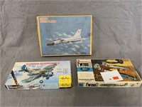 (3) Scale Model Planes