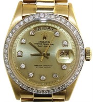 18kt Gold Gent's Rolex Oyster Day-Date President