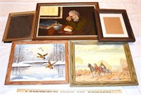 LOT - PICTURES, PRINTS & FRAMES