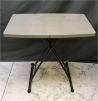 Grey Personal Folding Table - 3 Heights Adjustable