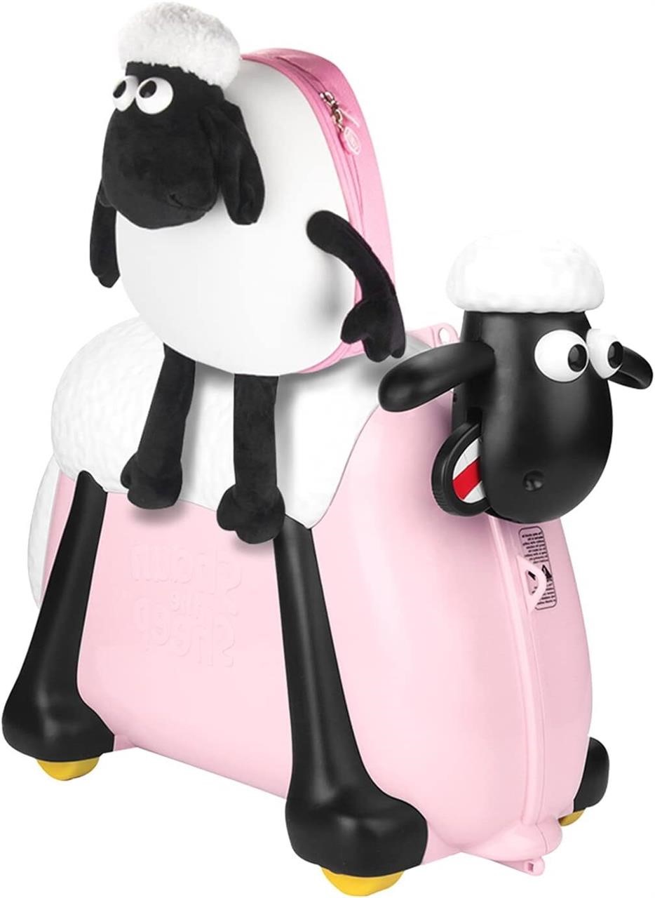 Shaun the Sheep Kids Suitcase  Pink  Xyxna001