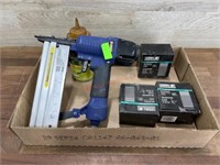 2 in 1 nailer stapler with 3 boxes of brad nails