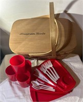 Snap-On Tools Picnic Basket with service for