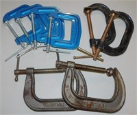 8 Adjustable C-Clamps