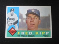 1960 TOPPS #202 FRED KIPP DODGERS VINTAGE